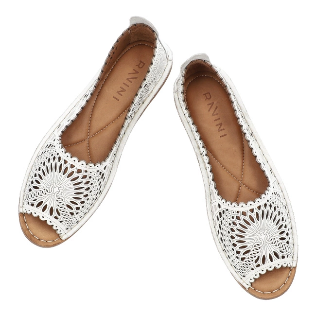 Baleríny RAVINI - VT59 White