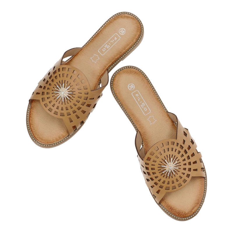 Šľapky Filippo - DK4621/23 BE Beżowy