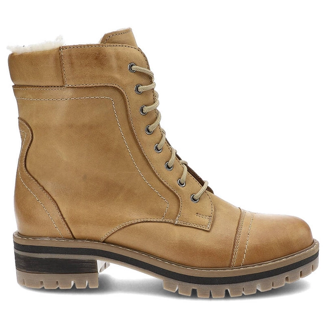 Šnúrovacie Členkové Topánky Wasak - 546N Rudy