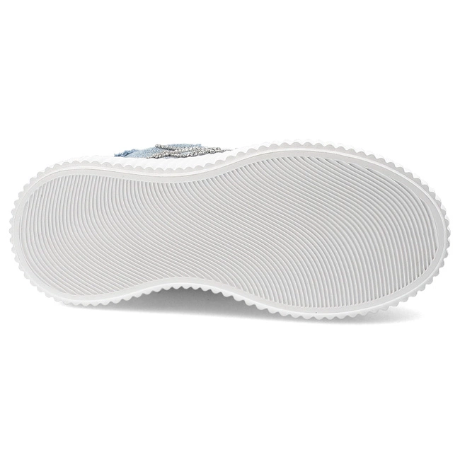 Tenisky KARL LAGERFELD - KL42372S DBS Blue Denim w/Silver