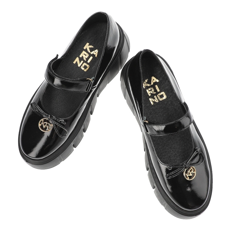 Poltopánky Karino - 5308/090-P Czarny/Naplak