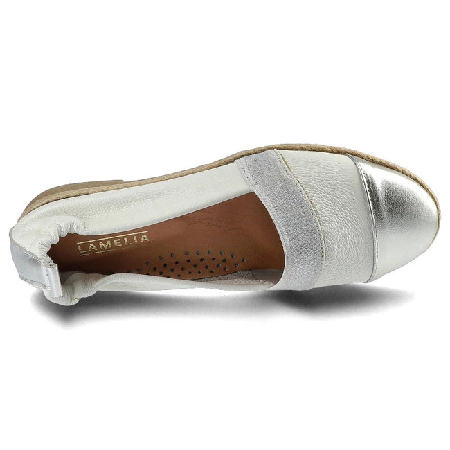Poltopánky Lamelia - 40C1167 Biały/Srebrny