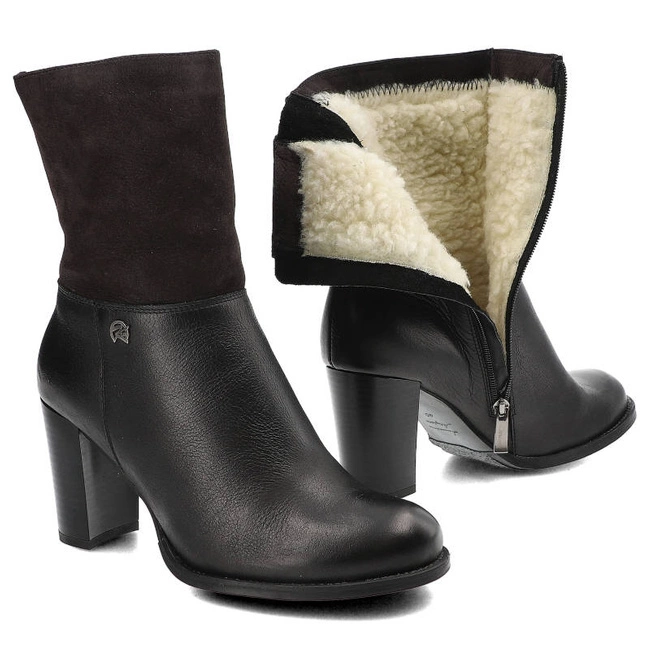 Členkové Topánky Karino - 0939/003-M Czarny Lico