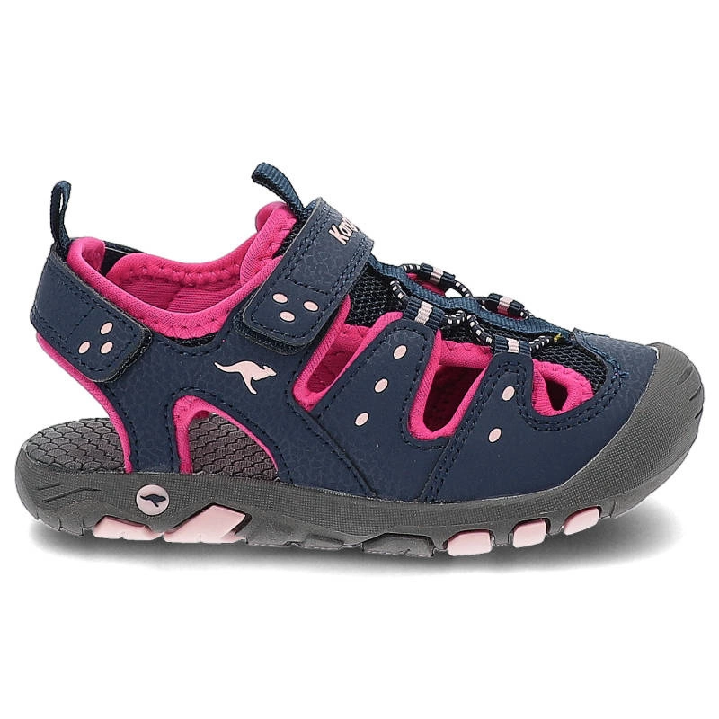 Sandále Kangaroos - 18731 000 4294 K-Trek Dk Navy/Fandango Pink