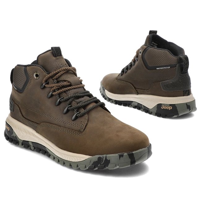 Členkové Topánky Jeep - CANYON MID WP JM42150J 020 - Military