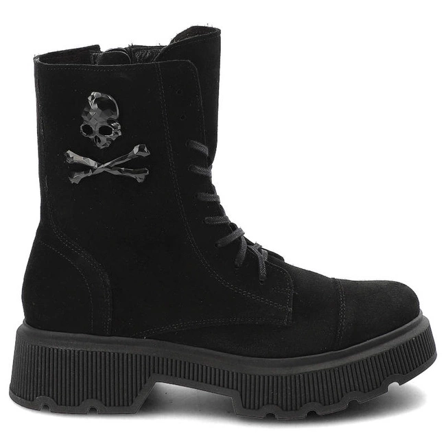 Členkové Topánky Exquisite - 1366 Czarny Welur