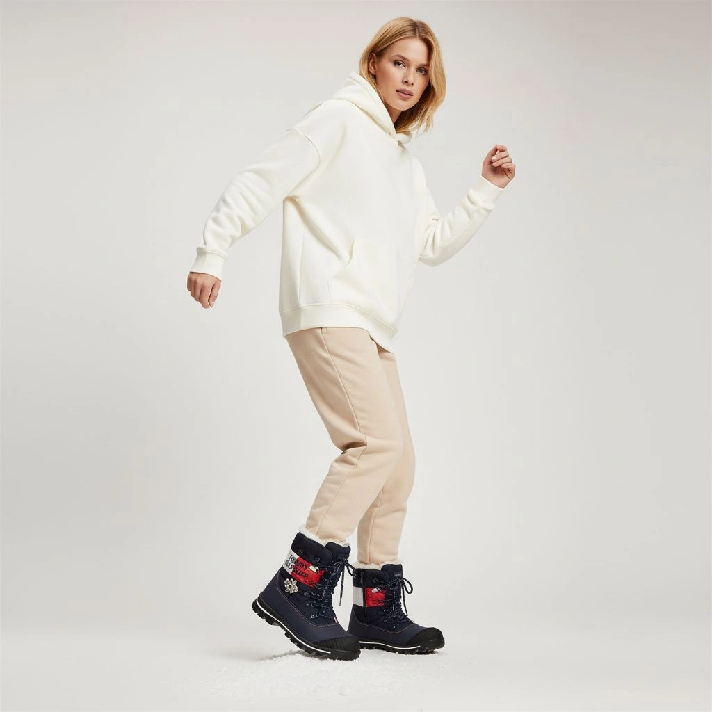 Snehule Tommy Hilfiger - T3B5-32544-1233Y019-Snow Boot Blue/Red/White Y019
