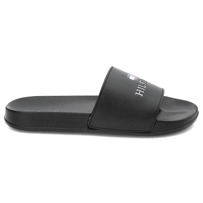 Šľapky Tommy Hilfiger - T3B0-32574-1172999-Logo Print Pool Slide Black 999