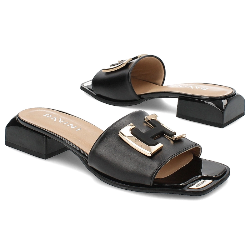 Šľapky Ravini - 603.618-1 Czarny 01-03 T Syh