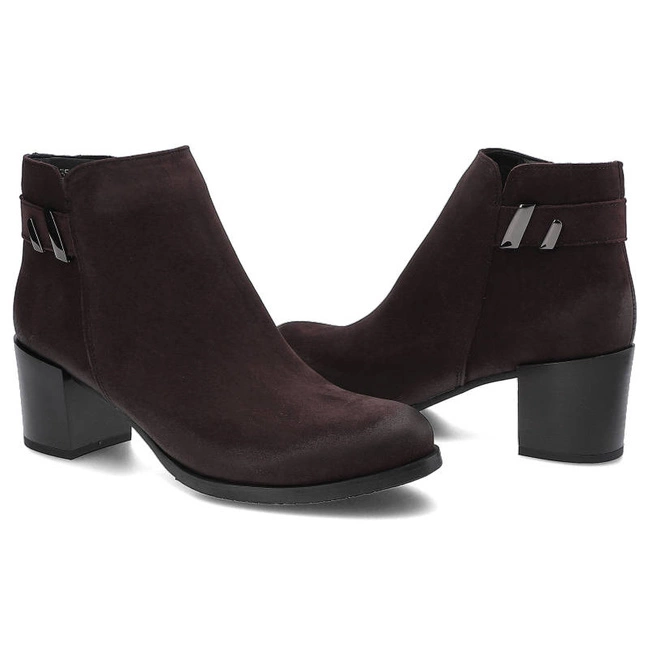 Členkové Topánky Gamis - 3512 Bordo Nubuk