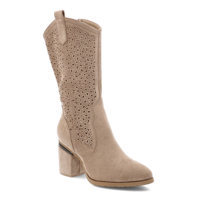 Čižmy S.BARSKI - HY51-238 Beige