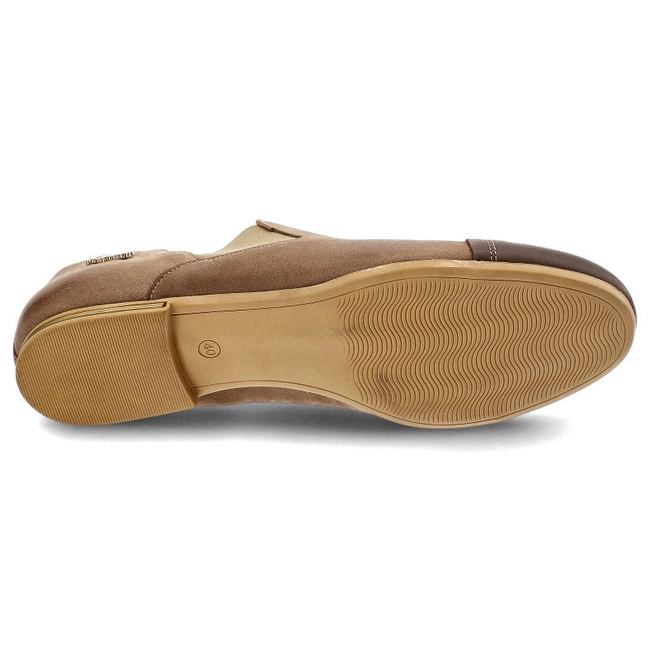 Poltopánky Karino - 0961/008-P Jasny Brązowy/Ciemny Brązowy