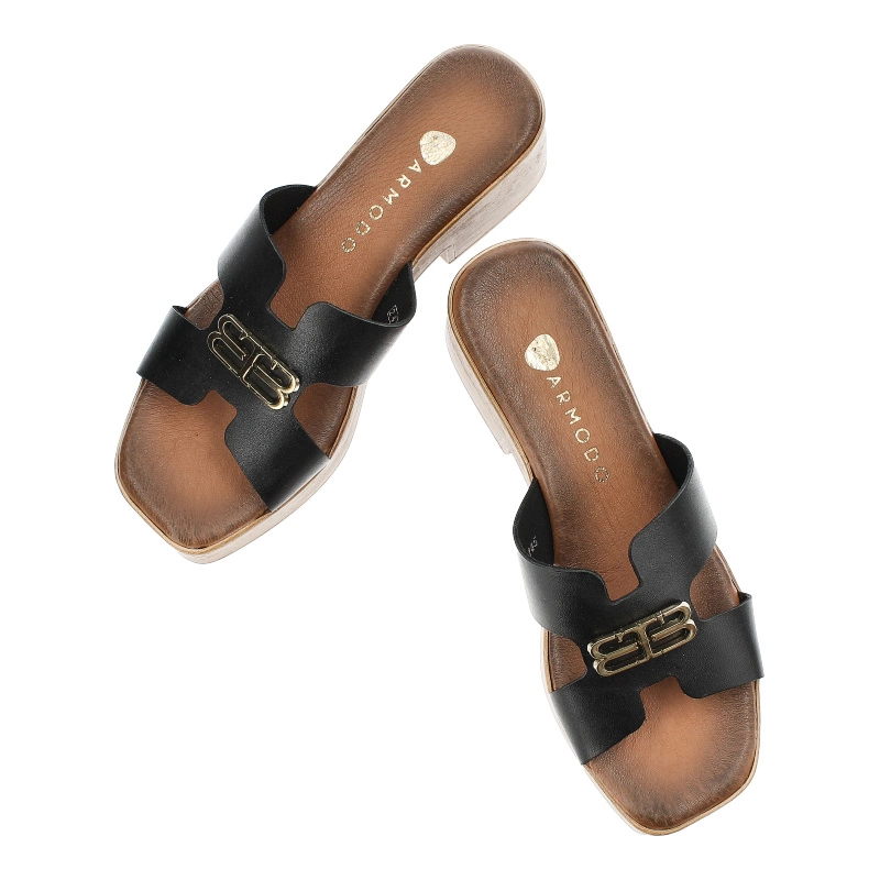 Šľapky Armodo - 40412 Bf.Czarny+Zł.