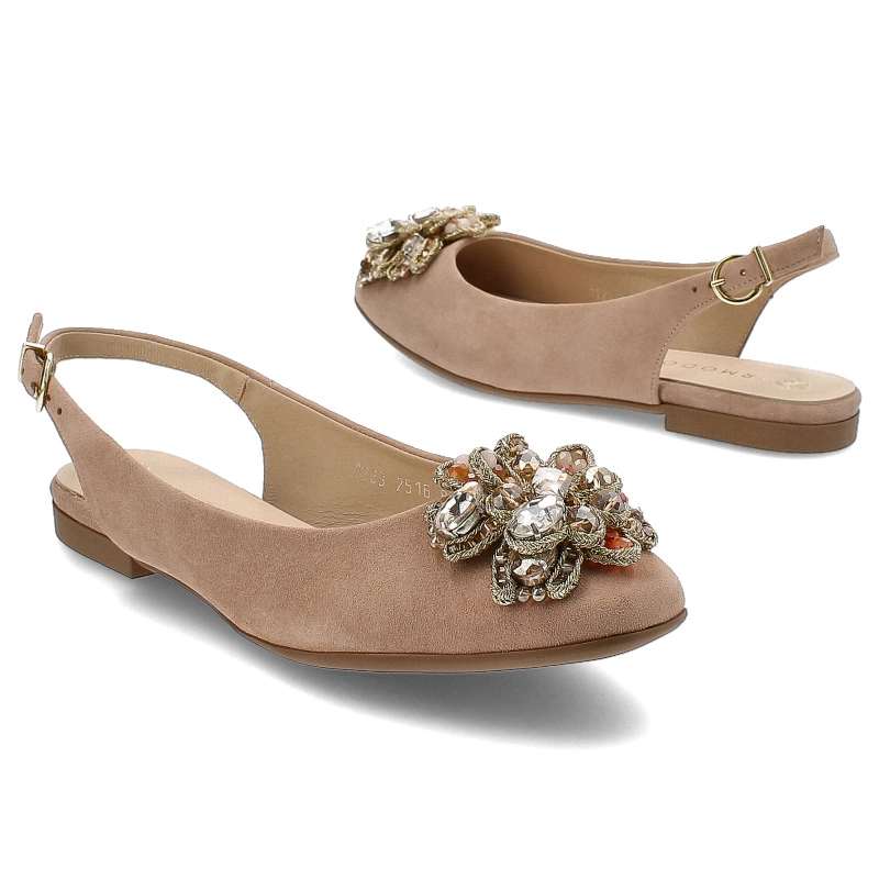 Sandále Armodo - 2516 Beż Welur