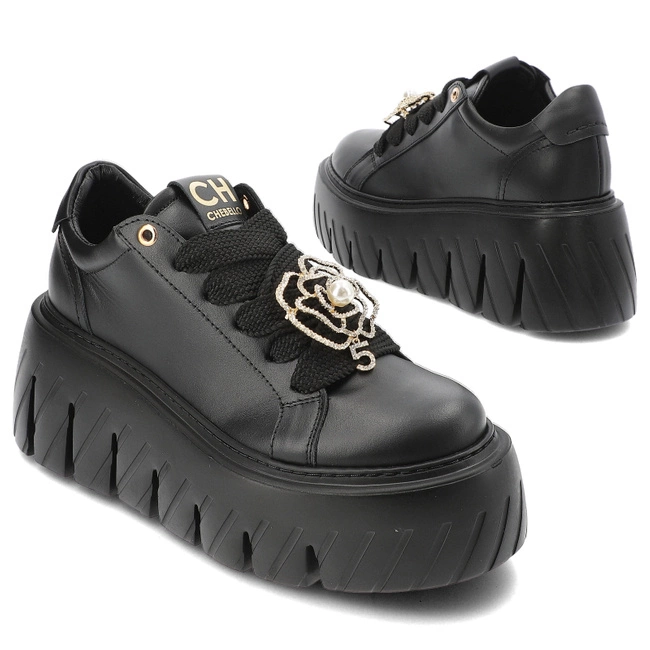 Tenisky Chebello - 4530_-002-000-PSK-S354 Czarny