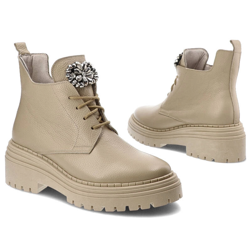 Členkové Topánky Armodo - 03723 Beż G2