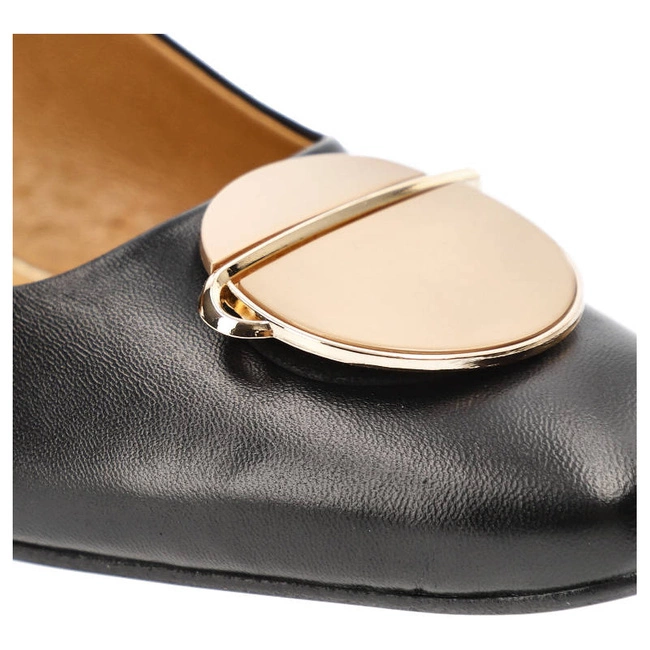 Lodičky Espirito - C-1173/2 Czarny Lico/Ozdoba