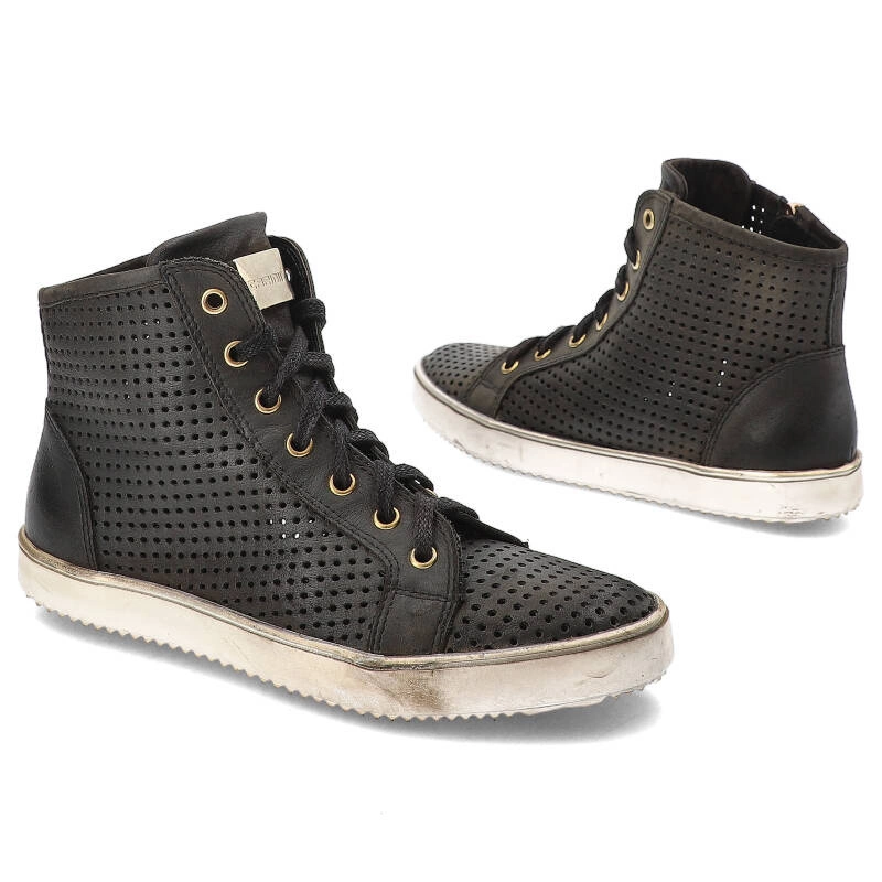 Členkové Topánky Carinii - B3132 Czarny/Złoty