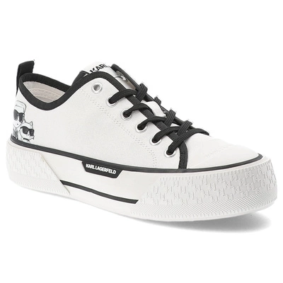 Plátenky KARL LAGERFELD - KL60614T 911 White Canvas