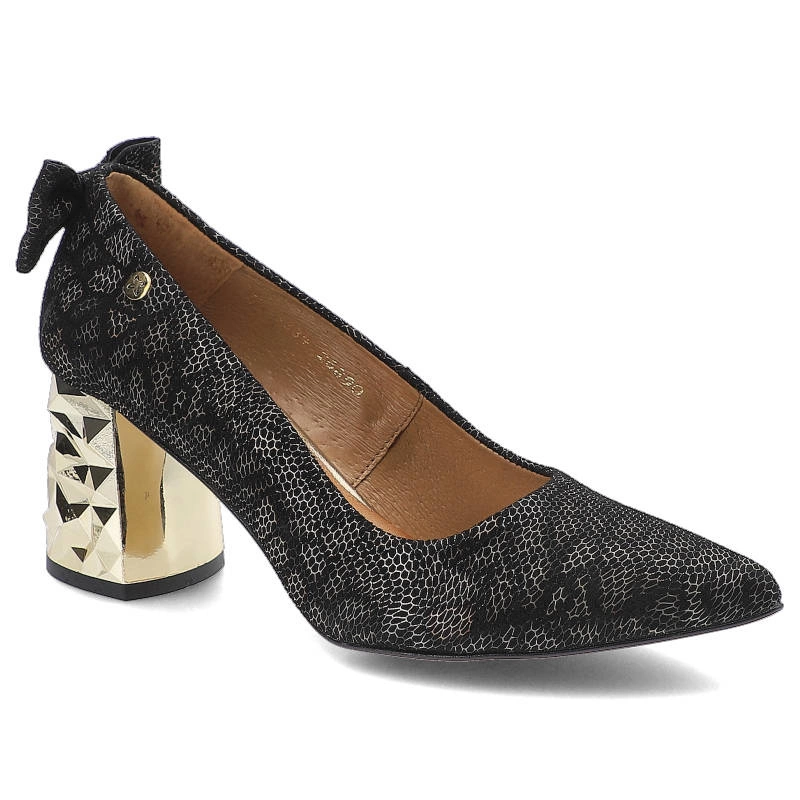 Lodičky Maciejka - 05334-20/00-1 Czarny/Złoty