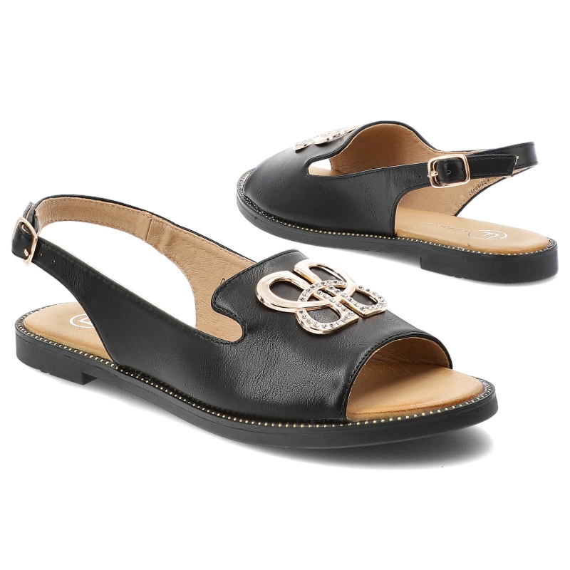 Sandále FILIPPO - DS6918/25 BK Czarny