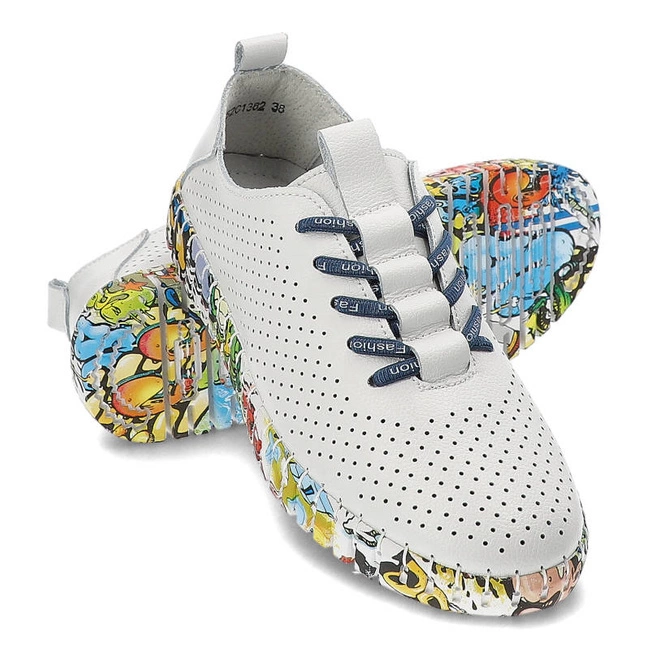 Tenisky Artiker - 52C1382 Biało-Niebieski