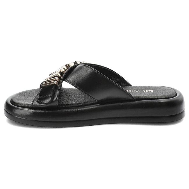 Šľapky Carinii - B9449_-E50-000-000-F74 Czarny