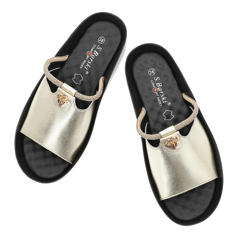 Šľapky S.BARSKI - KV51-034 Gold