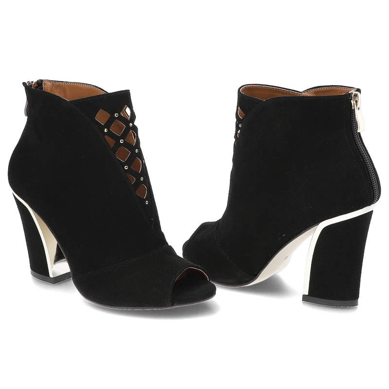 Členkové Topánky Damiss - DS-600/A Czarny Zamsz