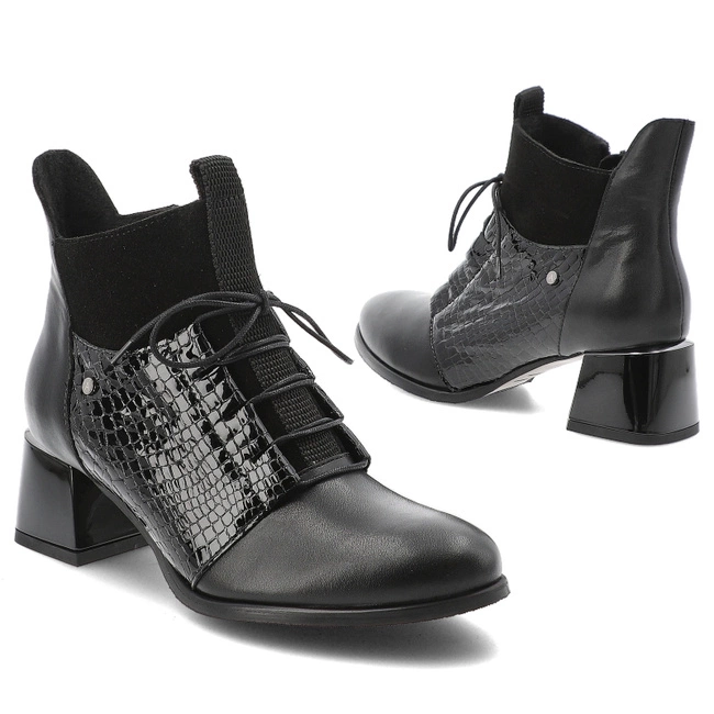 Členkové Topánky ARMODO - 60503 S.Czarny+Matrix+W