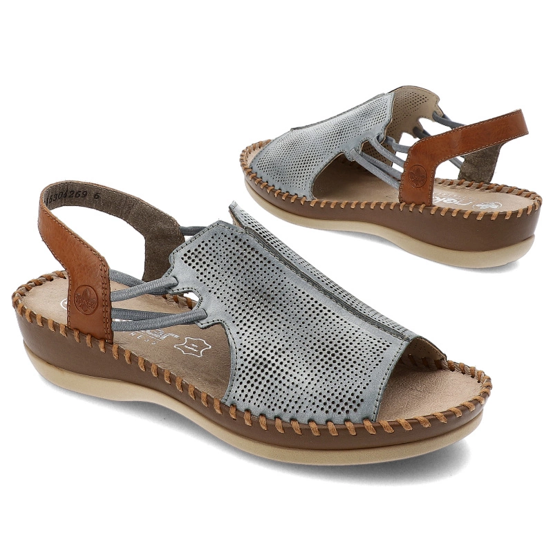 Sandále Rieker - 61359-14 Blue