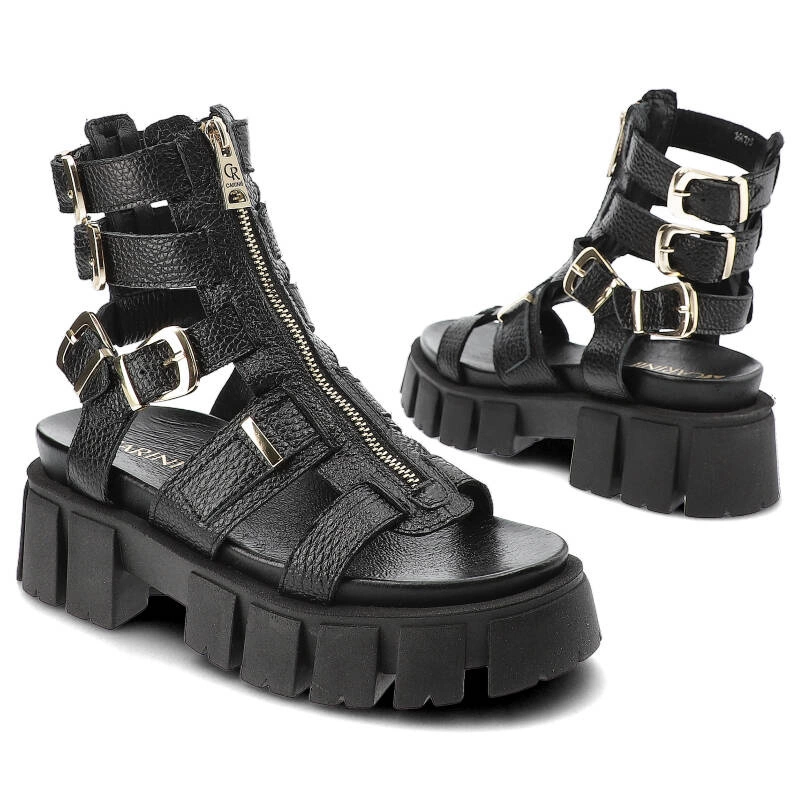 Sandále Carinii - B9332_-J23-000-000-G02 Czarny