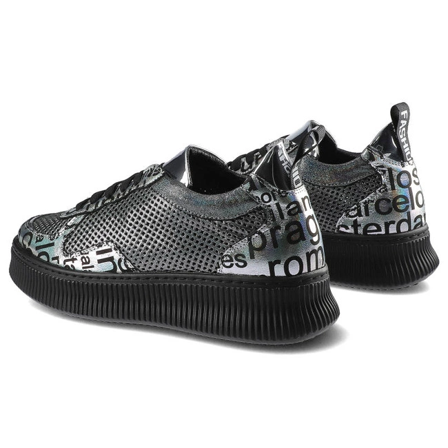 Tenisky Artiker - 46C2484 Srebrno-Czarny