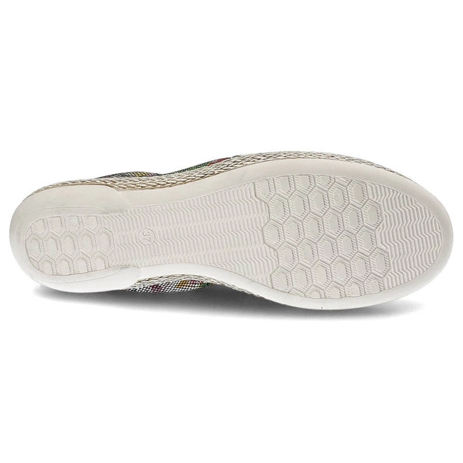 Espadrilky Lemar - 10012 Kwiaty Czarny