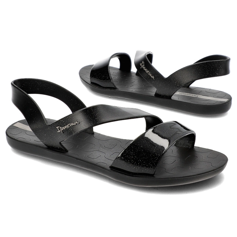 Sandále Ipanema - 82429 Vibe Sandal Fem AJ078 Black/Glitter Black