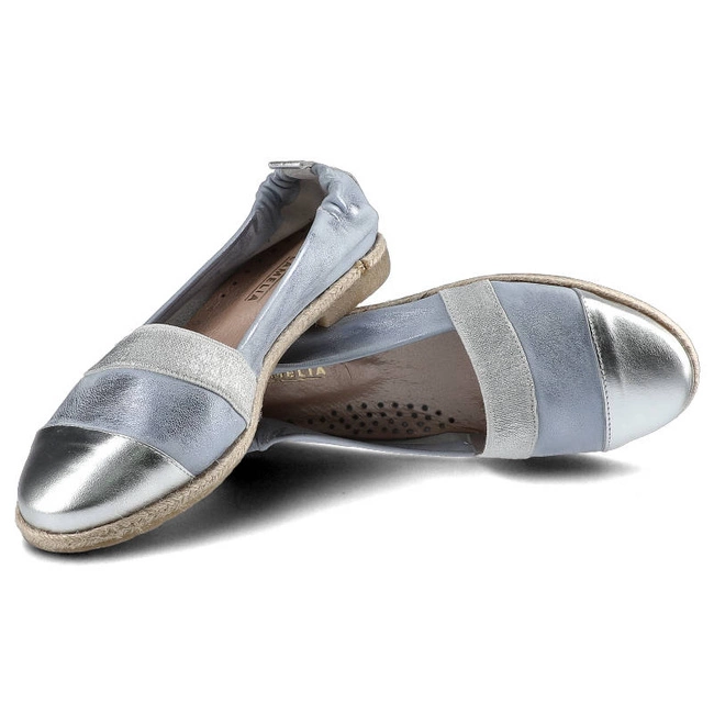 Poltopánky Lamelia - 40C1168 Niebieski Przecierany/Srebrny