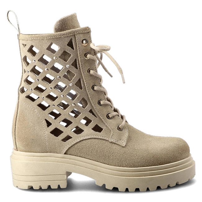 Členkové Topánky Carinii - B7039_-O17-000-000-E23 Beż