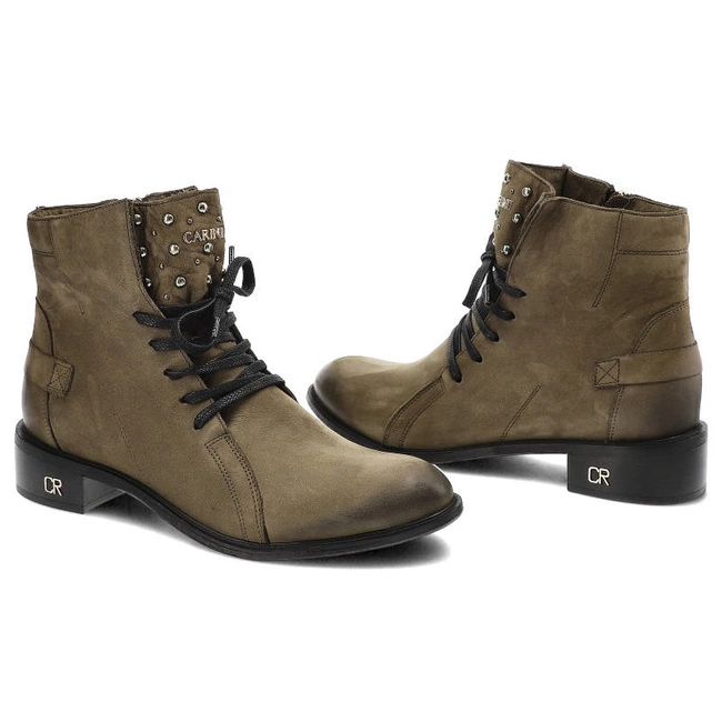 Členkové Topánky Carinii - B4487_I43-360-POL-C97 Zielony