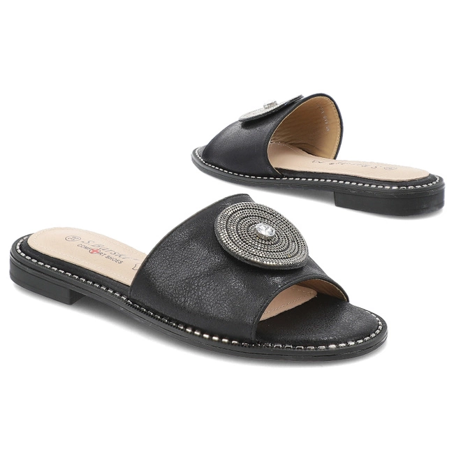 Šľapky S.BARSKI - KV51-013 Black