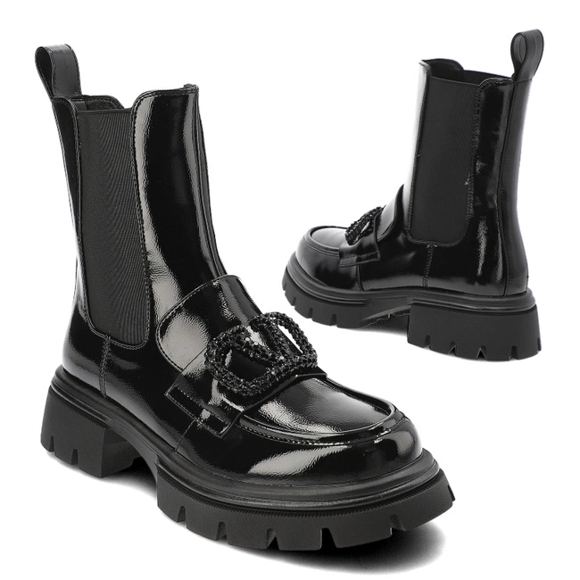 Členkové Topánky S.Barski - MR880-074 Black