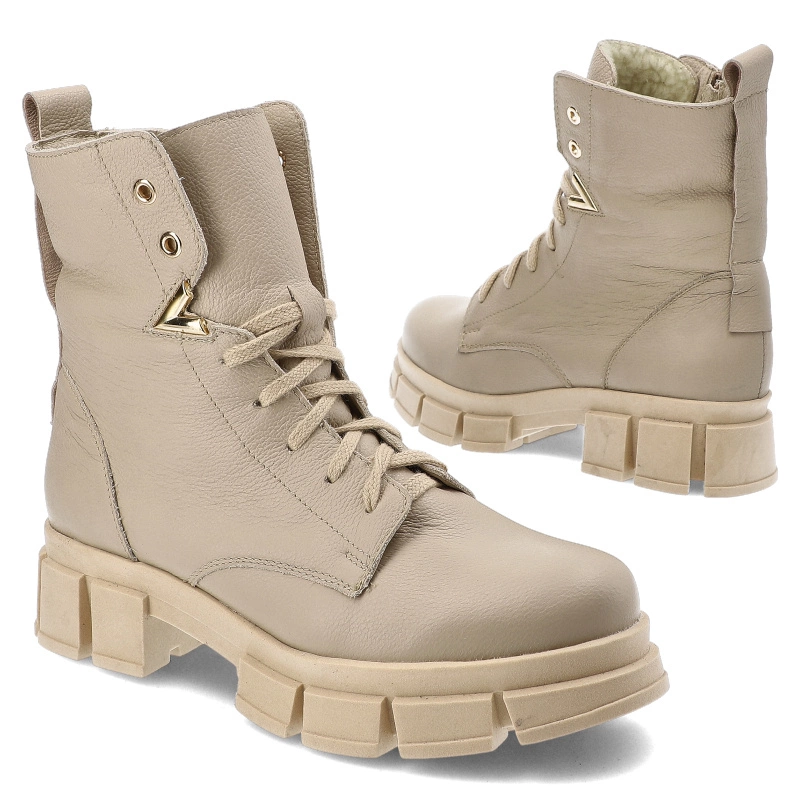 Šnúrovacie Členkové Topánky Armodo - 5-1583-022 Vanilia Verona