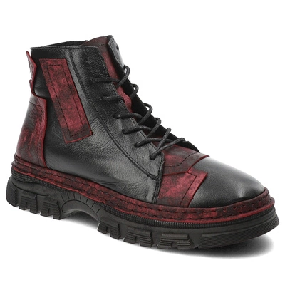 Členkové Topánky Ravini - VT20 Black-Red