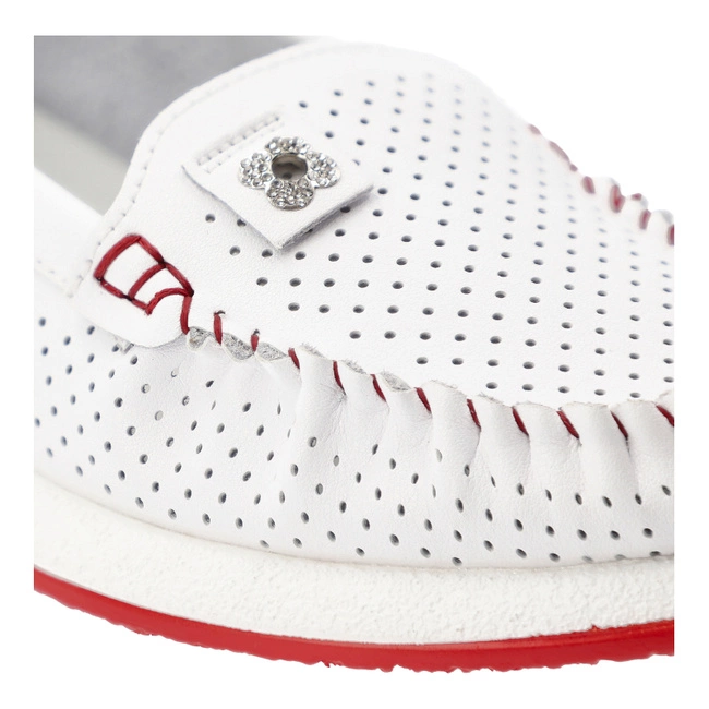 Mókazíny S.BARSKI - LR51-673 White/Red