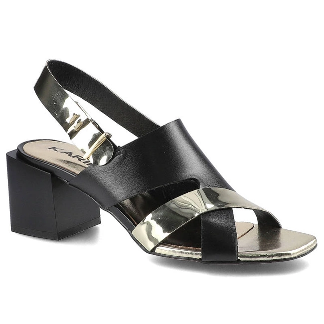 Sandále Karino - 3474/151-P Czarny/Złoty