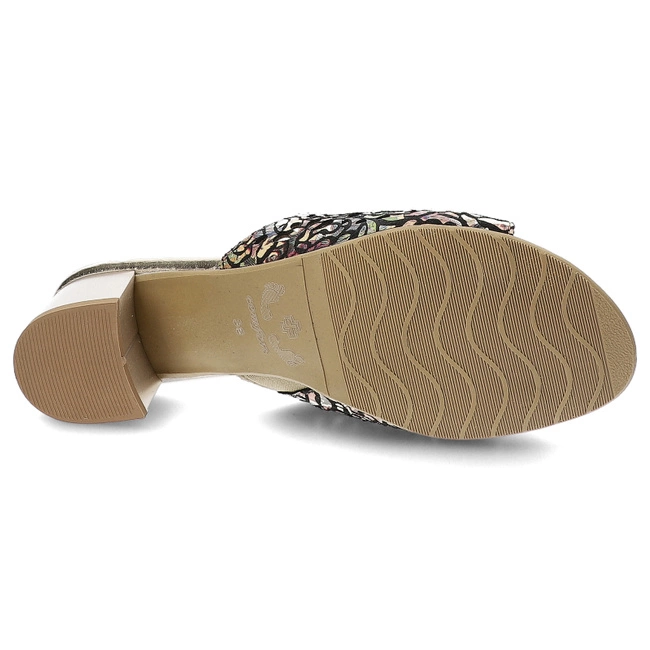 Šľapky Armodo - 0445 Czarny/Złoty 0434CZ