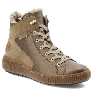 Šnúrovacie Členkové Topánky RIEKER - Z6614-90 Bronze