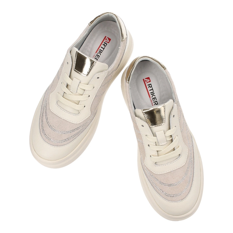 Tenisky Artiker - 54C1881 Beż/Złoty