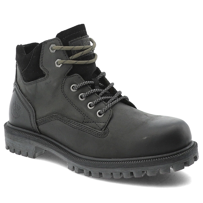 Turistické Topánky Jeep - JM42000A 062 Black