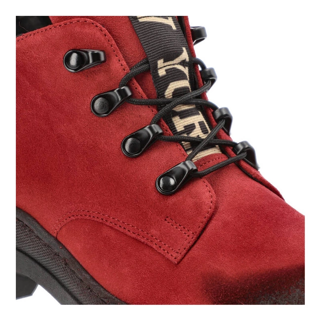 Členkové Topánky Damiss - DS-735 Czerwony Welur