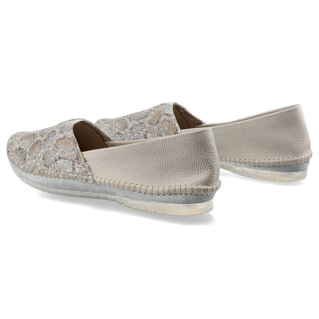 Baleríny Maciejka - 01930-81/00-0 Beż/Gad Złoty